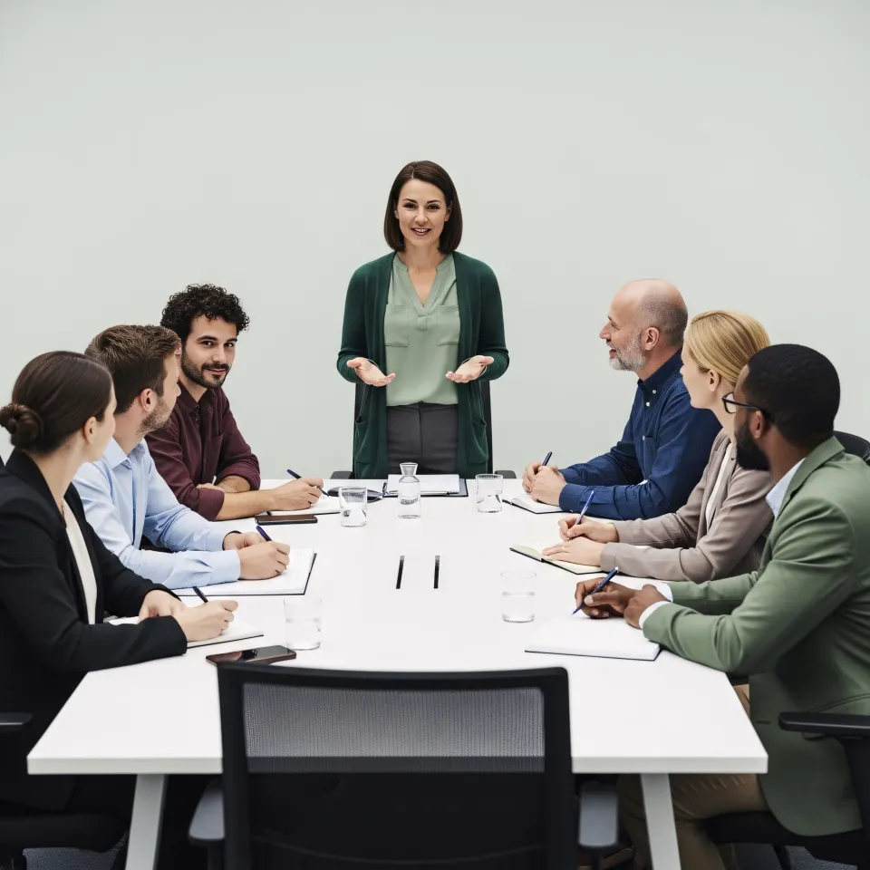 Ambiente confortável com equipa em atividade