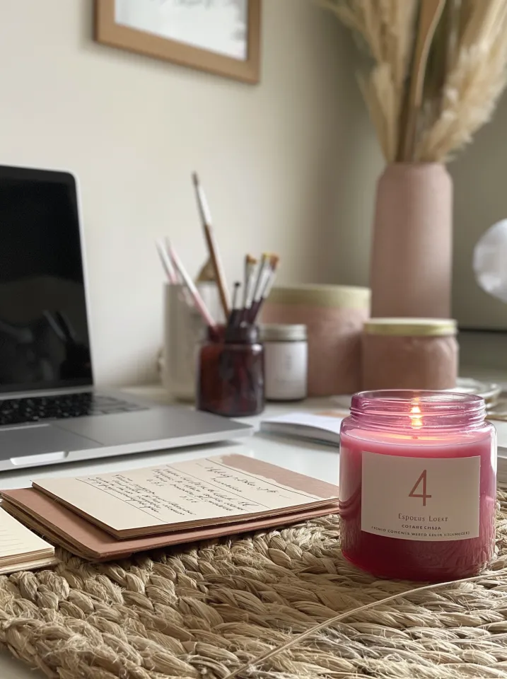 Pessoa portuguesa focada e relaxada em ambiente de trabalho